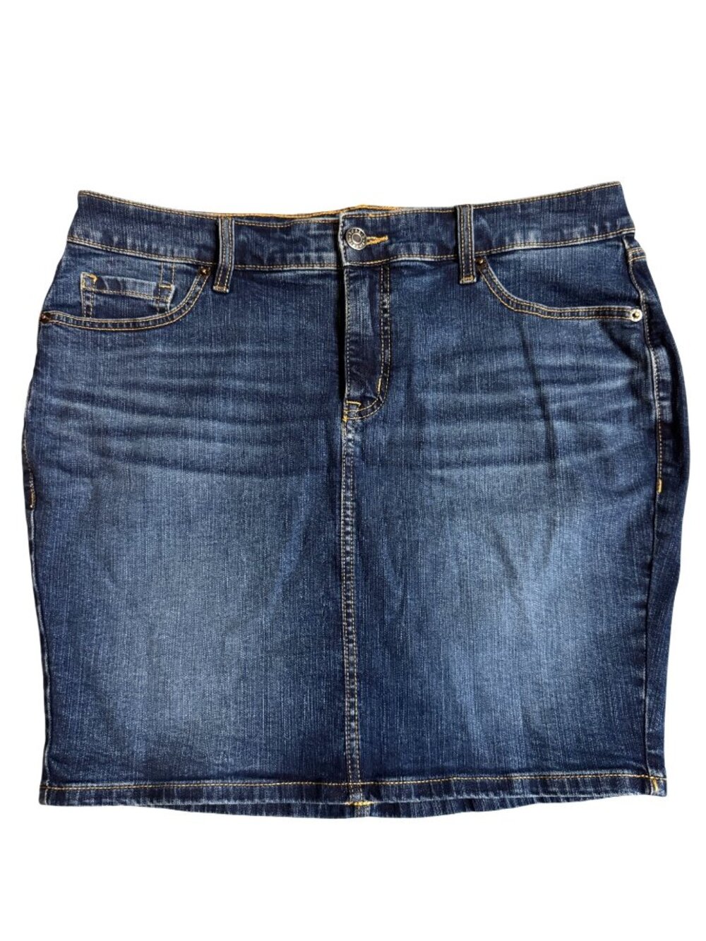NWT Torrid Womens Mini Denim Skirt Size 12 High & Dry Dark Wash Classic Stretch
